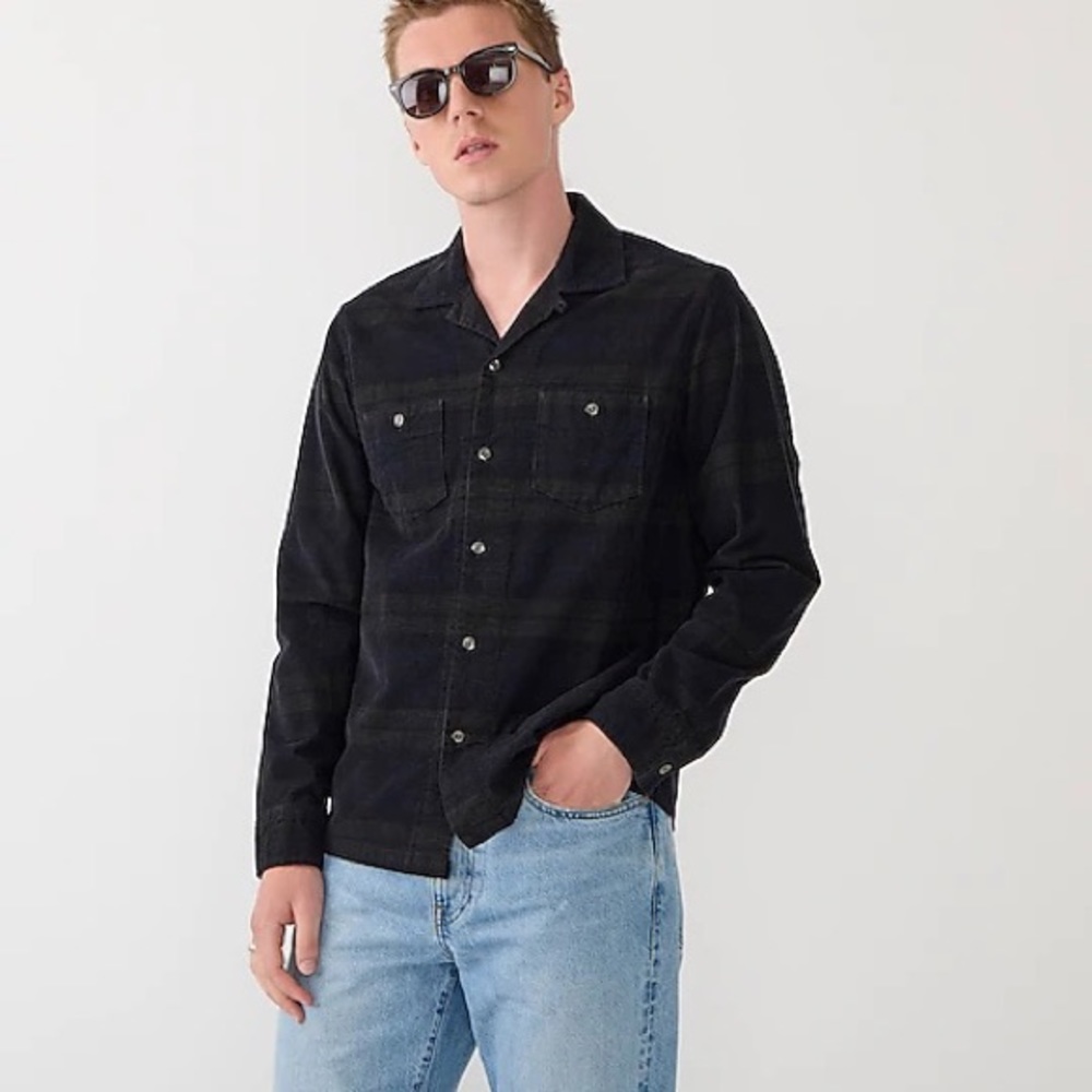 J.Crew Corduroy Camp-Collar Shirt